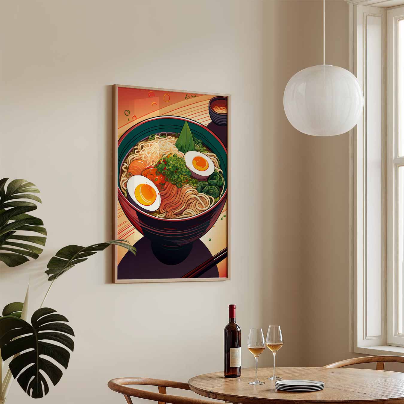 Kleurrijke Ramen Fantasie Poster