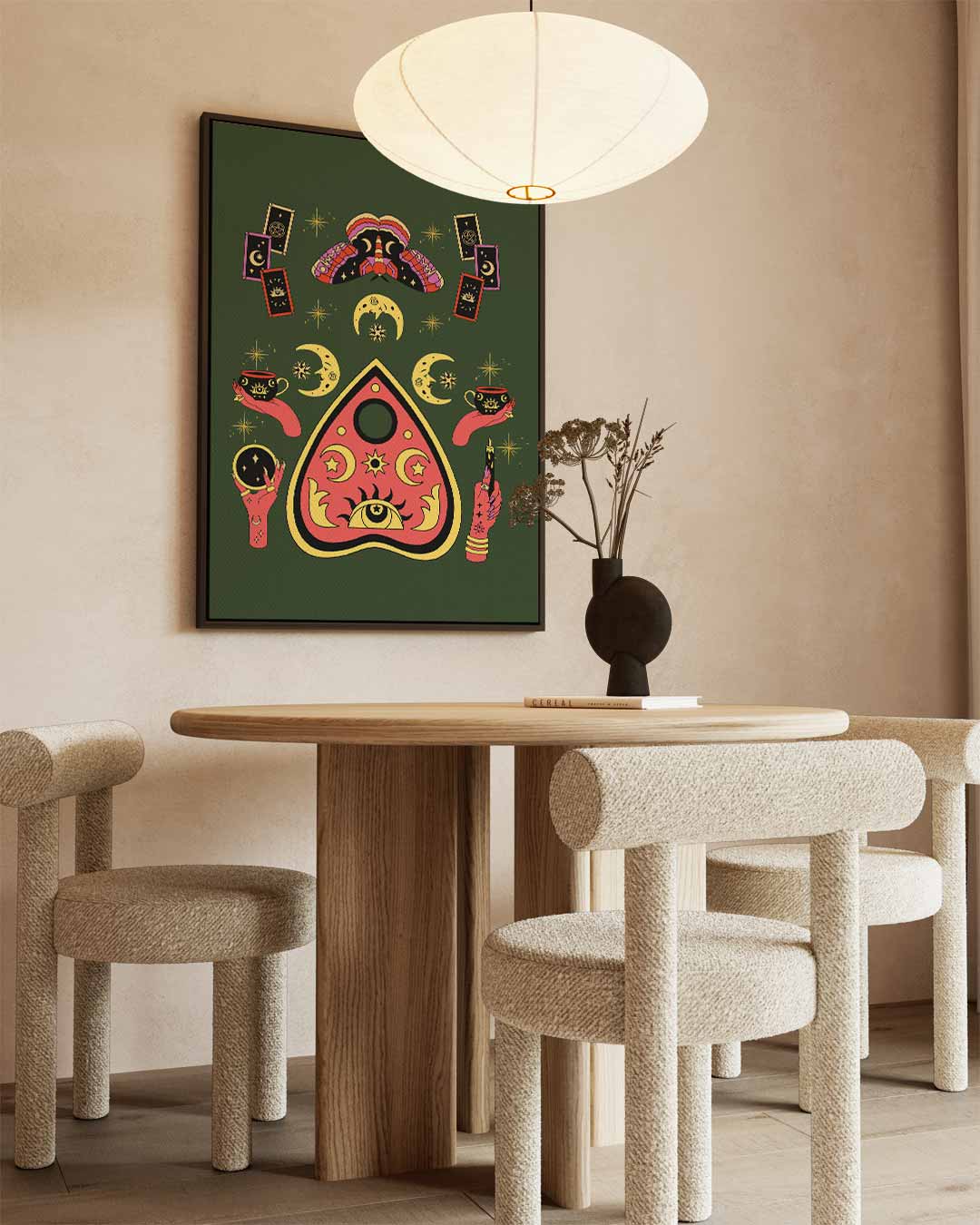 Magische Tarot Wereld Kunstwerk-canvas-dibond-plexiglas-wanddecoratie-WallArtistic