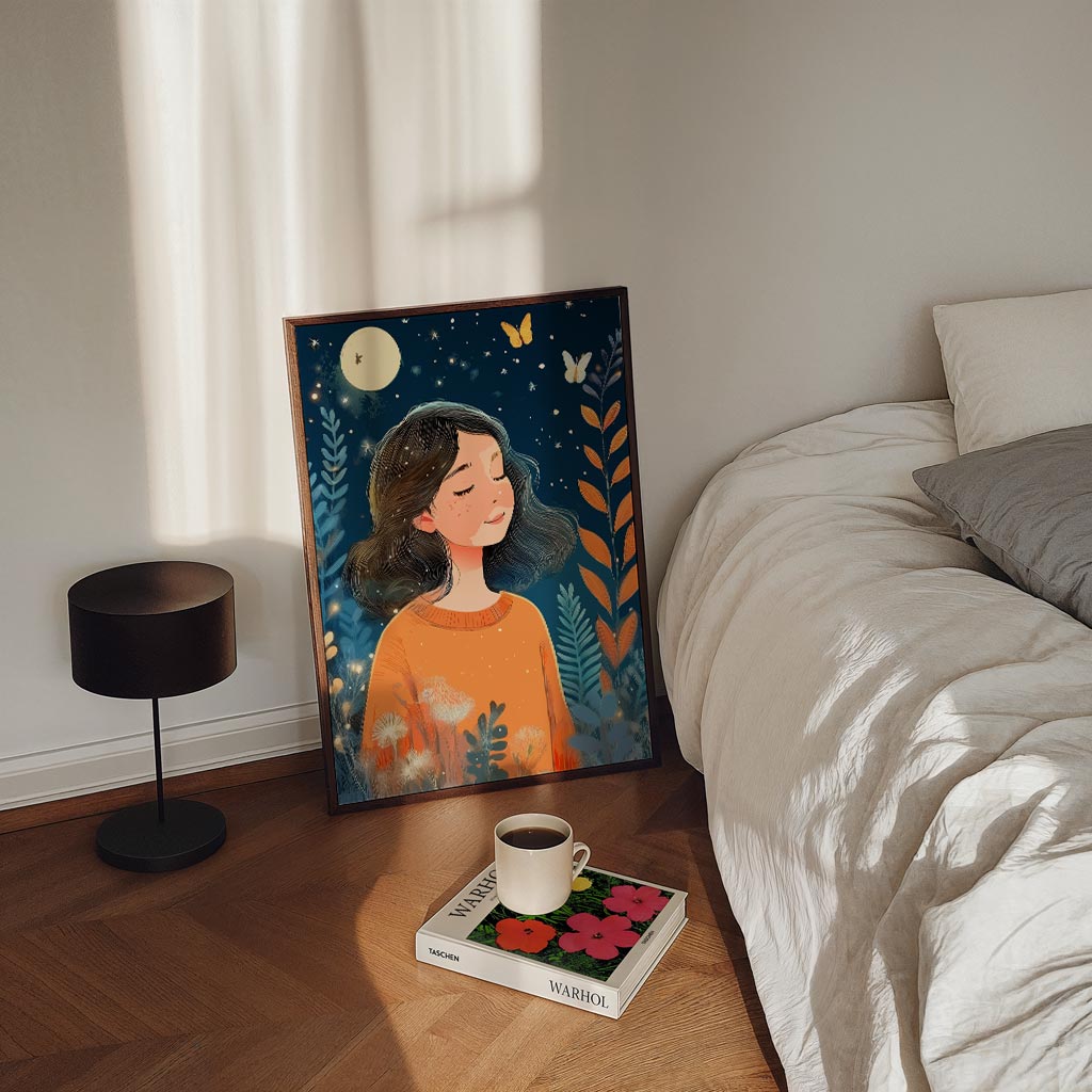 Dromerige Nachttuin Poster