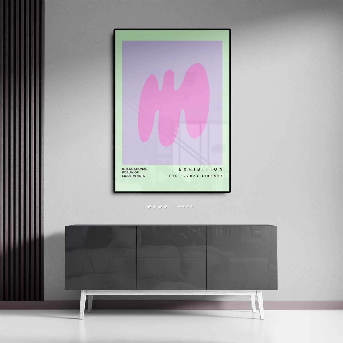 Abstracte Bloemvormen Kunstwerk-canvas-dibond-plexiglas-wanddecoratie-WallArtistic