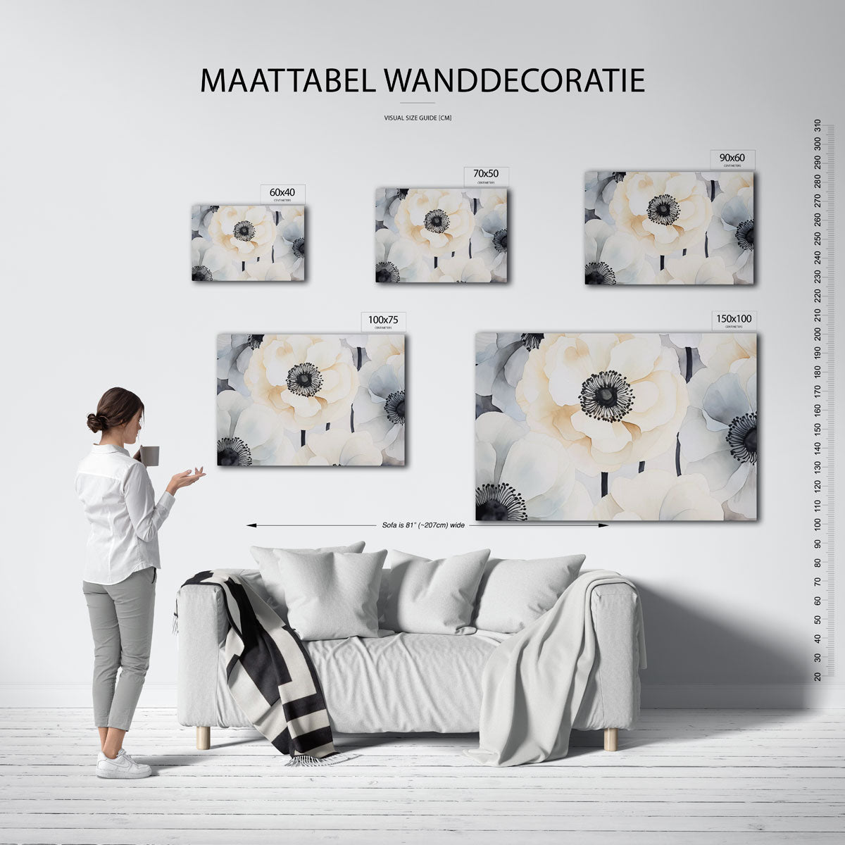 Bloemrijke harmonie Kunstwerk