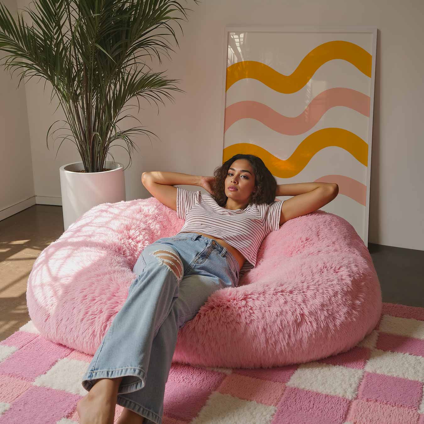 Zonnige Golven Wanddecoratie Poster-WallArtistic