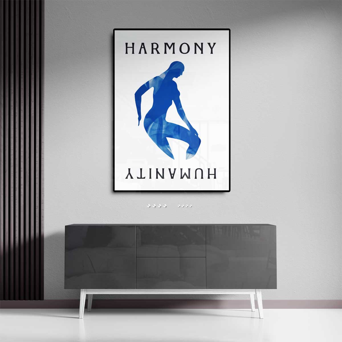 Harmonie in Menselijkheid Kunstwerk-canvas-dibond-plexiglas-wanddecoratie-WallArtistic