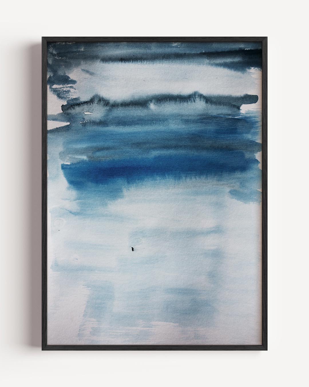 Dromerige Blauwe Waterverf Poster-WallArtistic