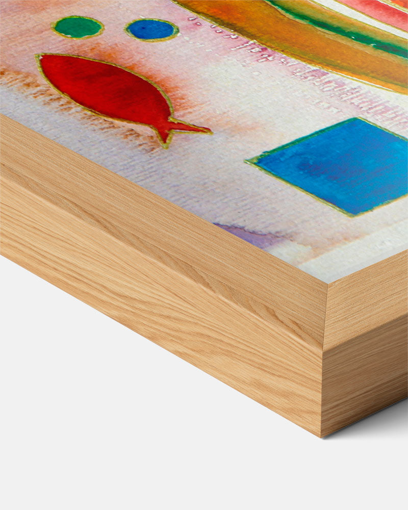 Kleurrijke Abstracte Kunstposter-WallArtistic