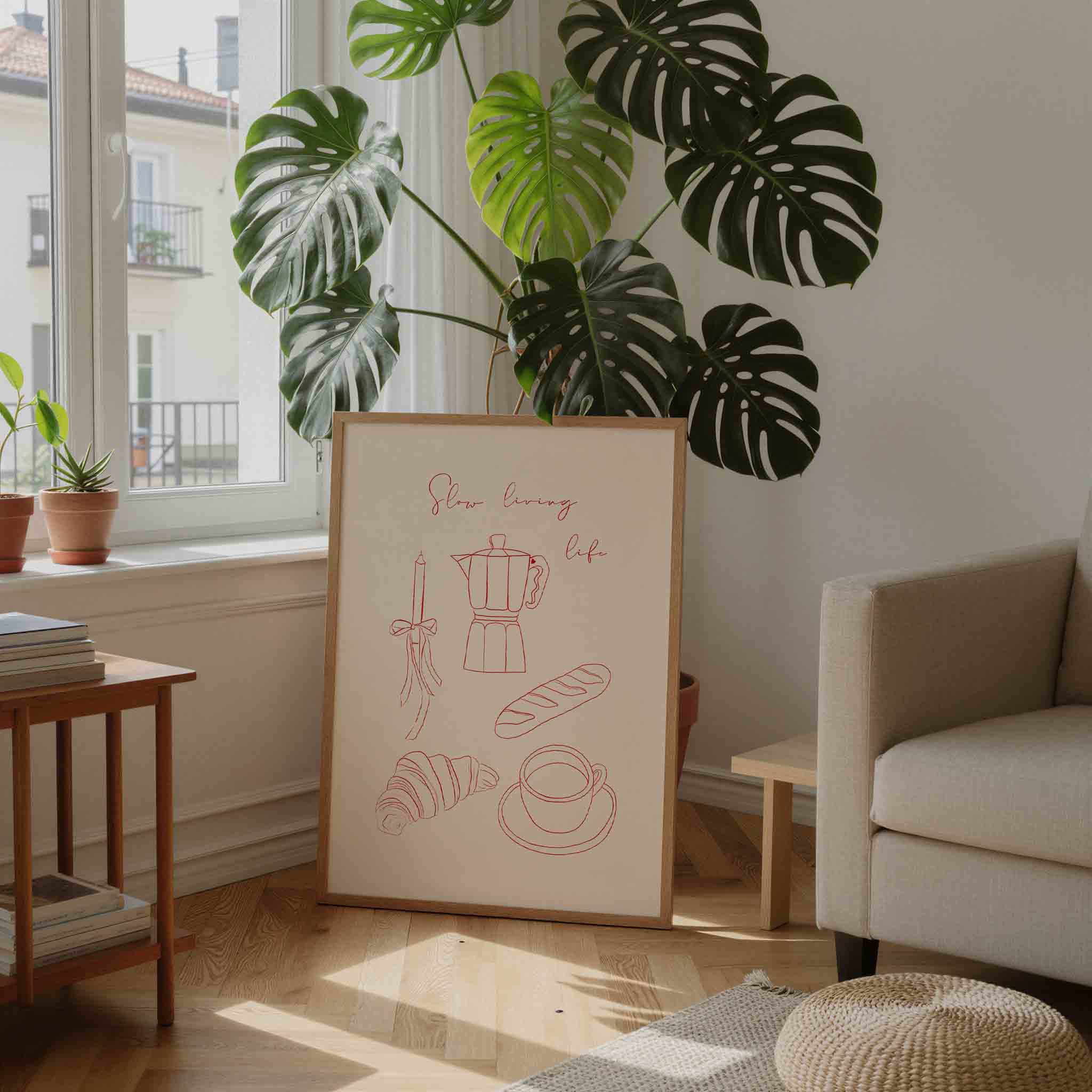 Slow living life Poster