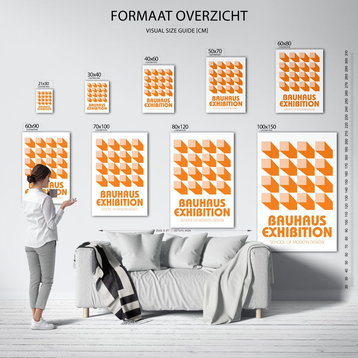 Vorm en schaduw Poster