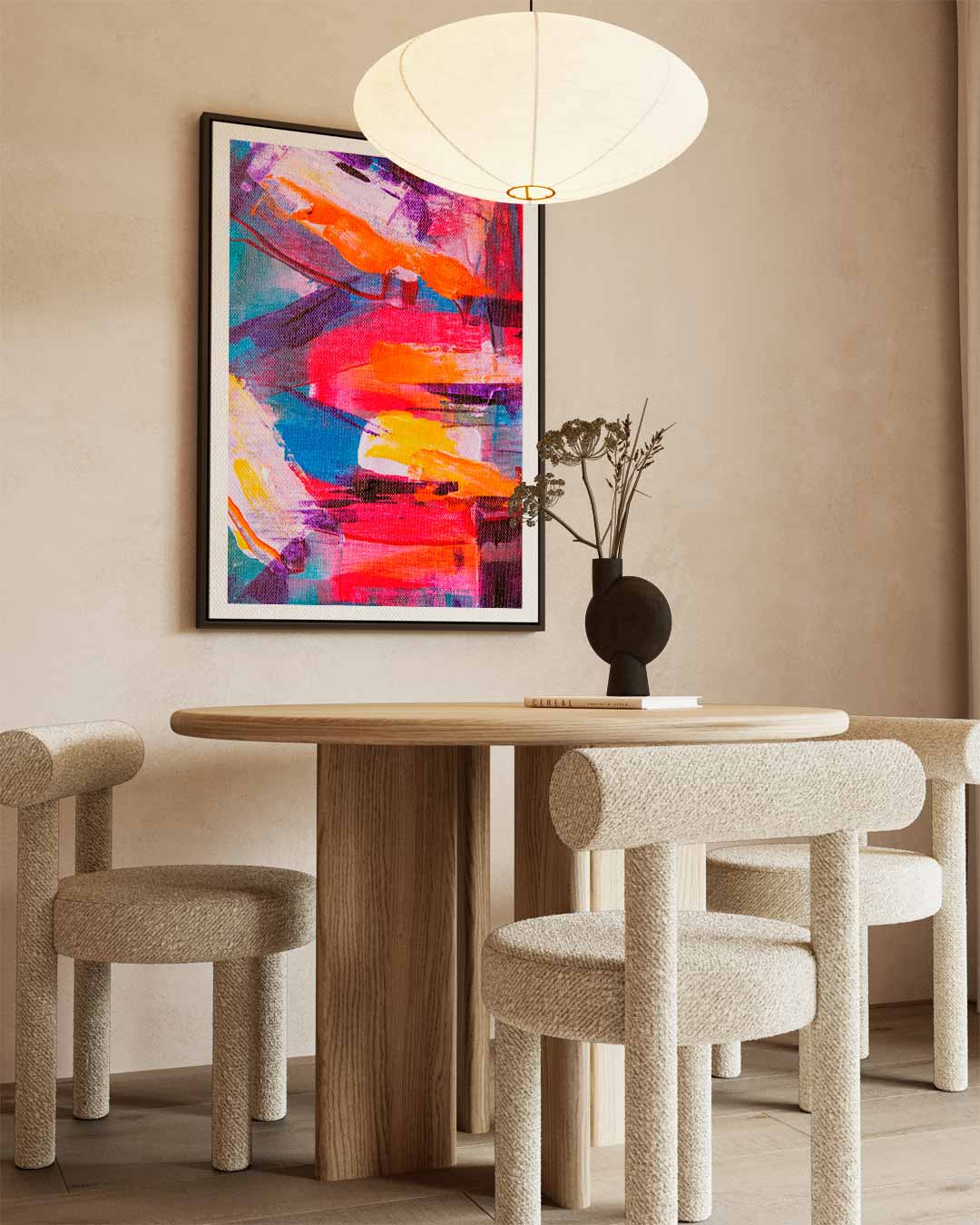 Kleurenexplosie Abstract Kunstwerk-canvas-dibond-plexiglas-wanddecoratie-WallArtistic