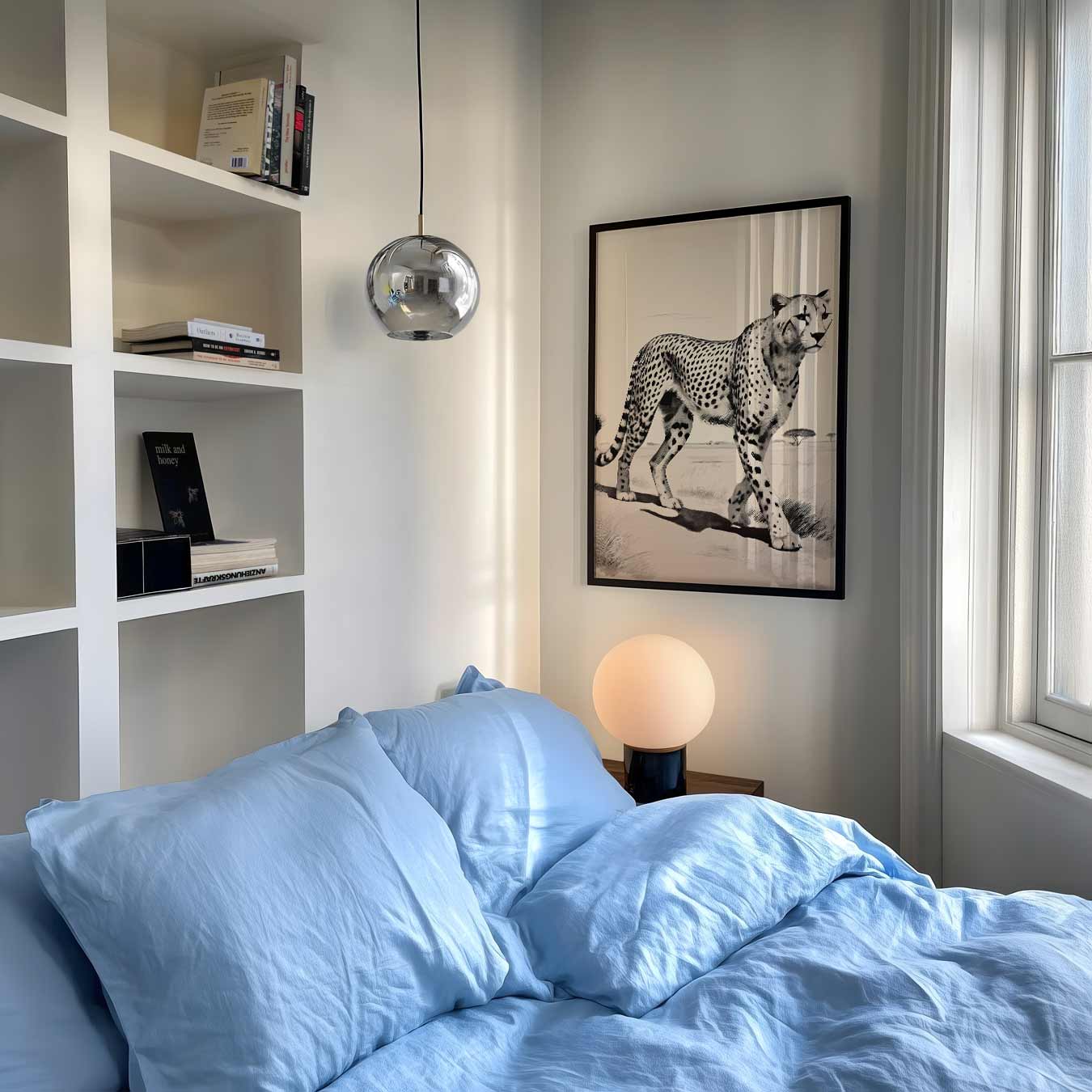 Sierlijke Jachtluipaard Poster-WallArtistic