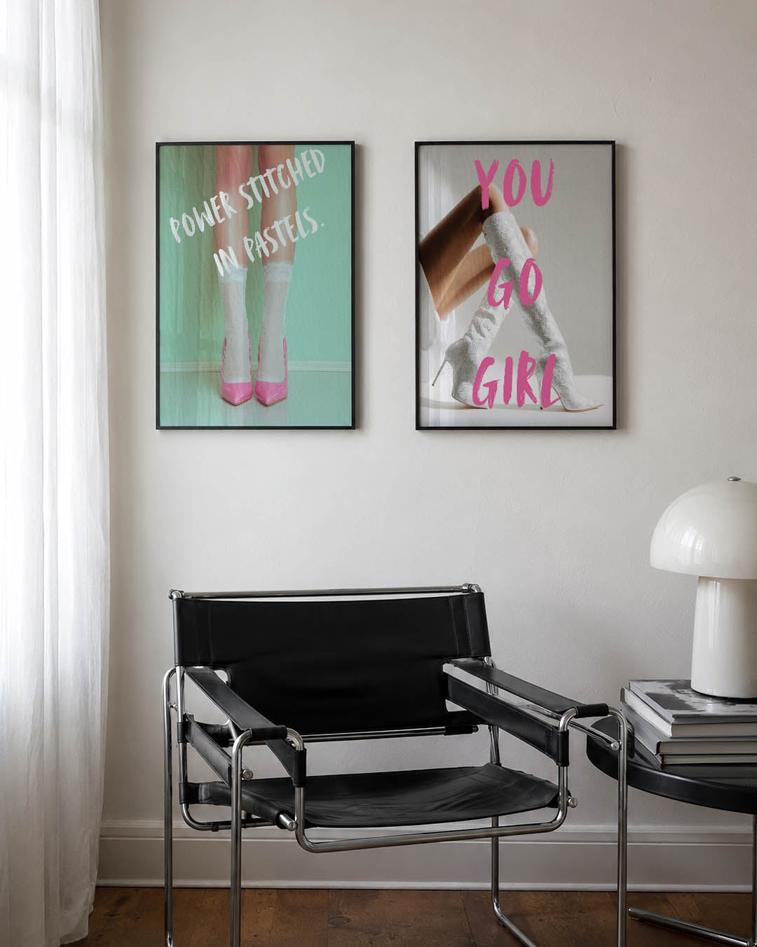 Pastel elegantie Posterset