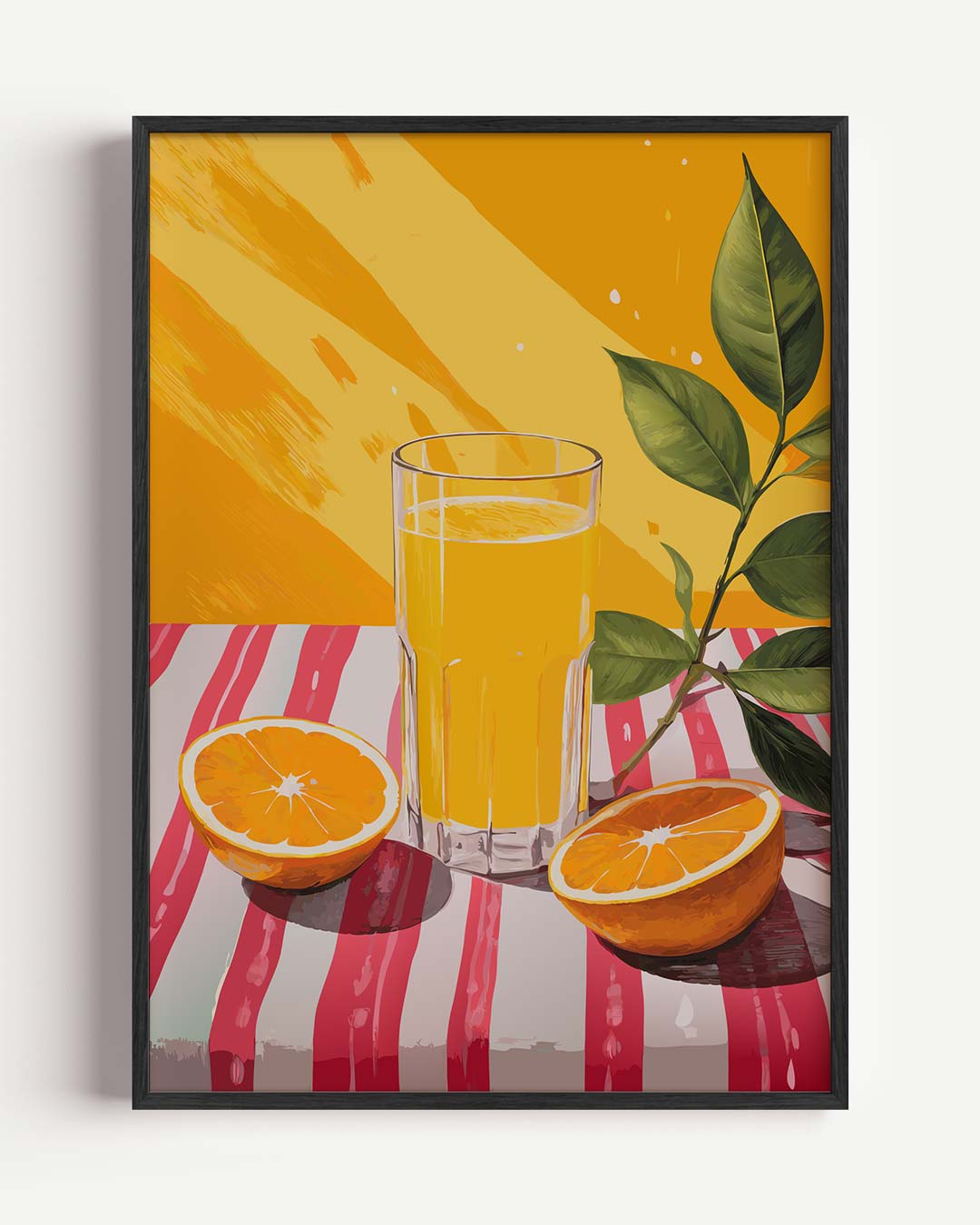 Zomerse Sinaasappel Sfeerposter-WallArtistic