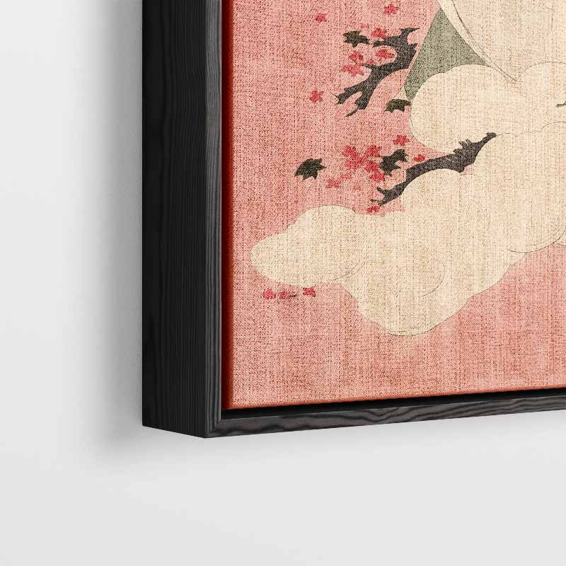 Dromerige Lentevrouw Kunstwerk-canvas-dibond-plexiglas-wanddecoratie-WallArtistic