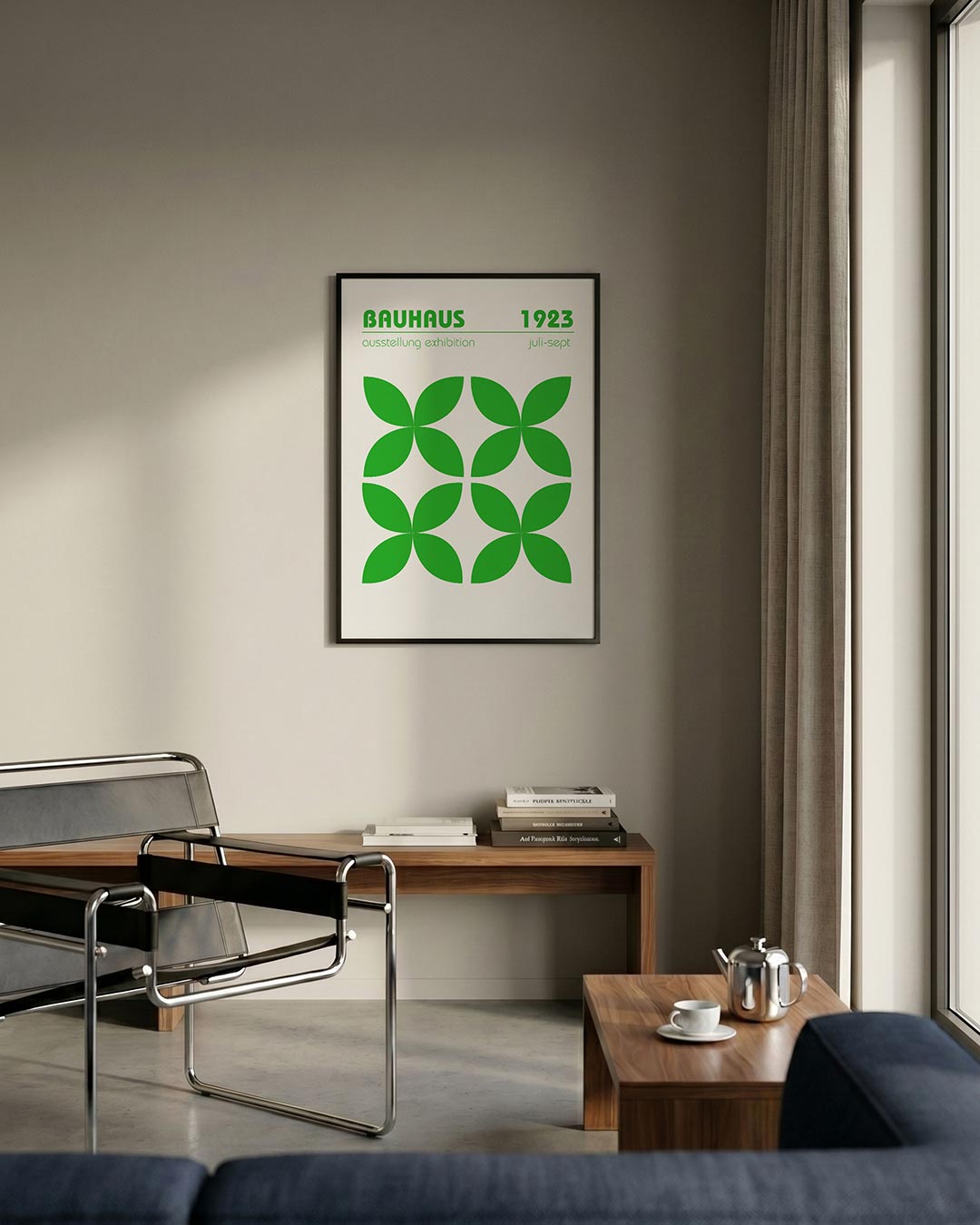 Groene vormenritme Poster