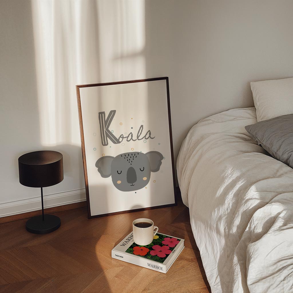 Schattige Koala Slaapkamer Poster