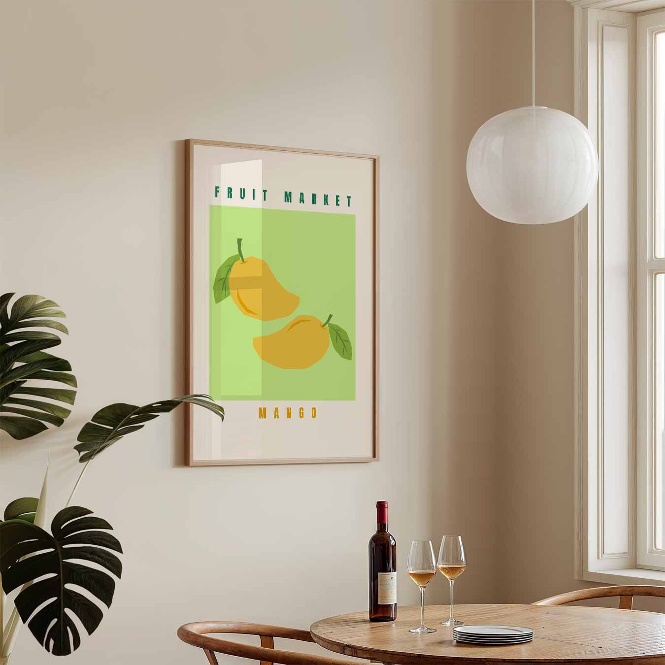 Fruitige Mango Markt Poster