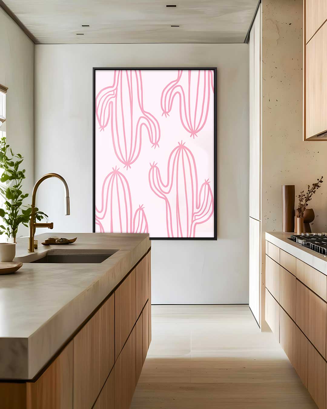 Cactus Droom Kunstwerk-canvas-dibond-plexiglas-wanddecoratie-WallArtistic