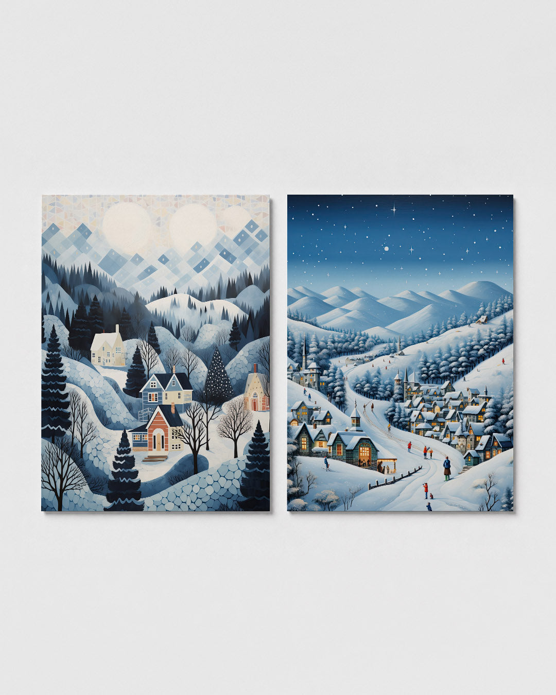 Winterse landschapsritmes Posterset