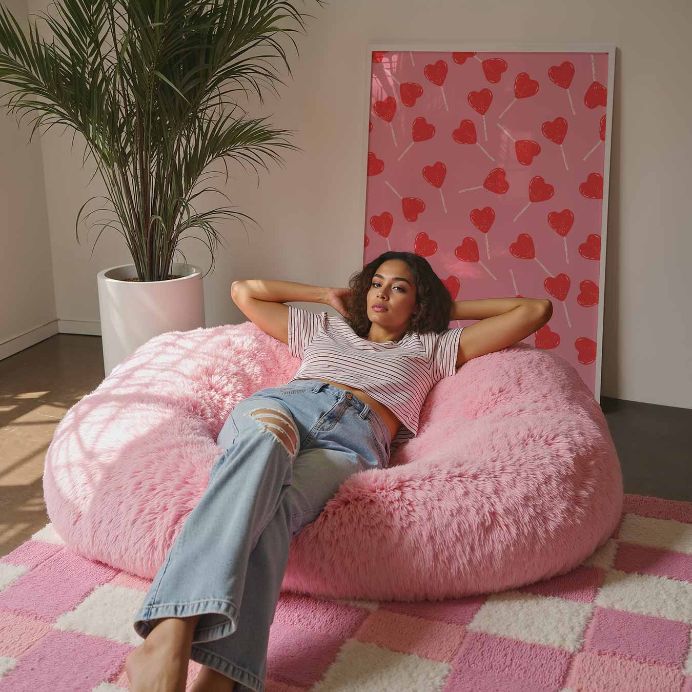 Zoete Hartjes Lolly Poster-WallArtistic