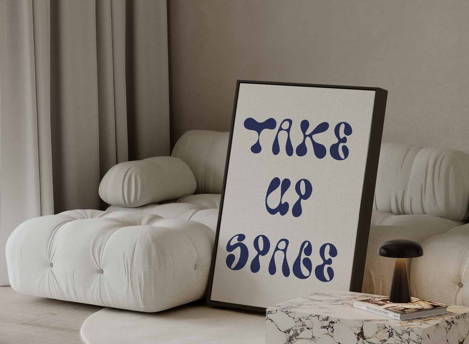 Ruimte voor Jouw Energie Kunstwerk-canvas-dibond-plexiglas-wanddecoratie-WallArtistic