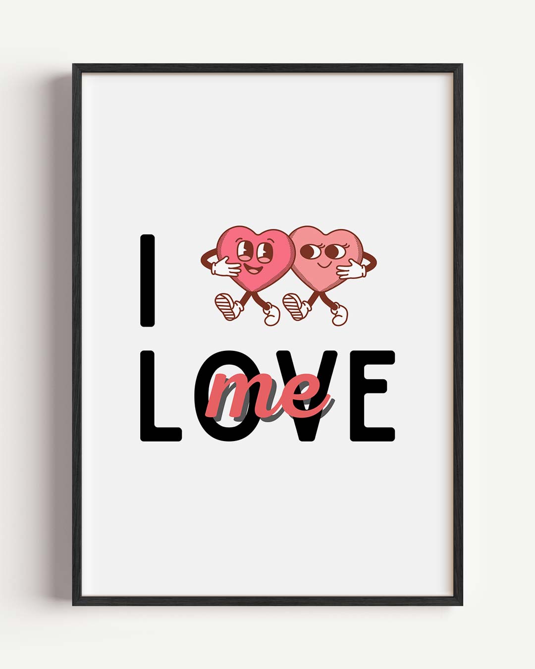 Zelfliefde Knuffel Poster-WallArtistic