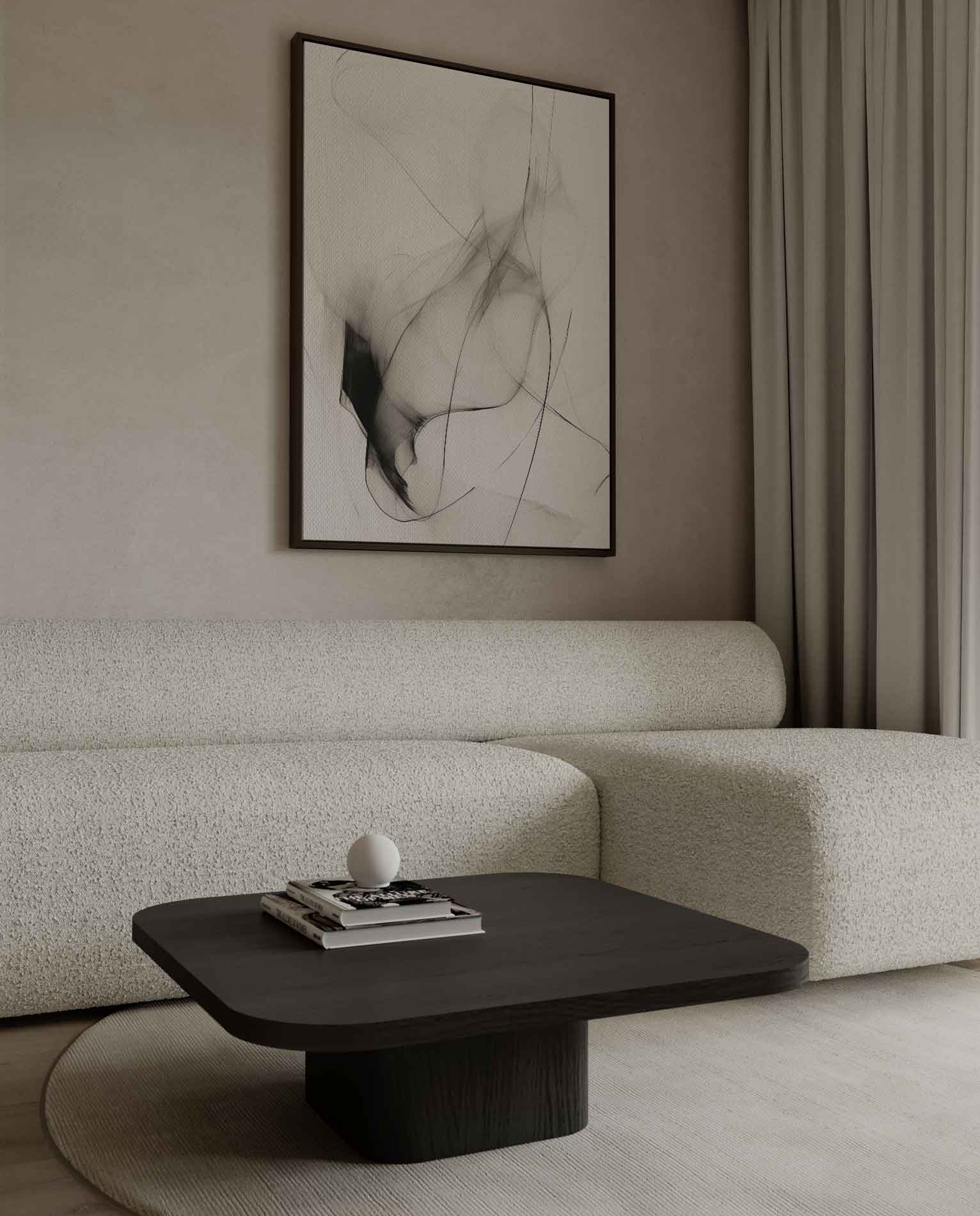 Poëtische Lijnen Kunstwerk-canvas-dibond-plexiglas-wanddecoratie-WallArtistic