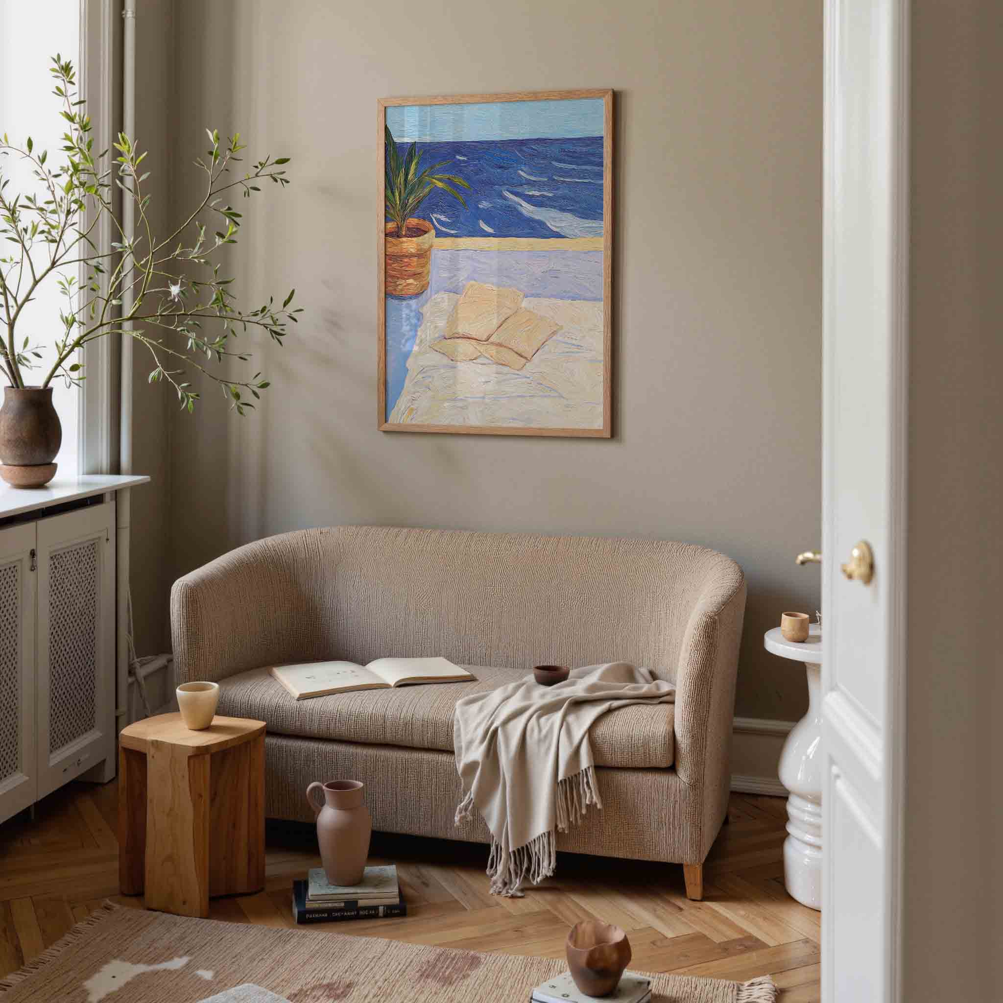 Plant en zee Poster