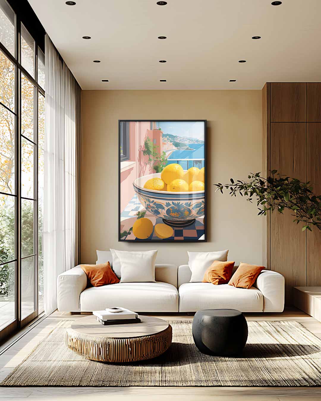 Zonnige Middellandse Zeevruchten Kunstwerk-canvas-dibond-plexiglas-wanddecoratie-WallArtistic