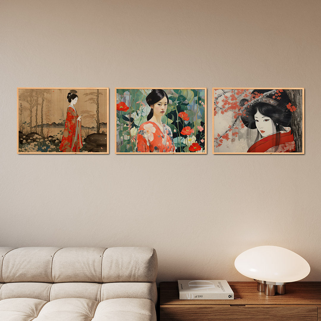 Elegante kleurvlakken Posterset