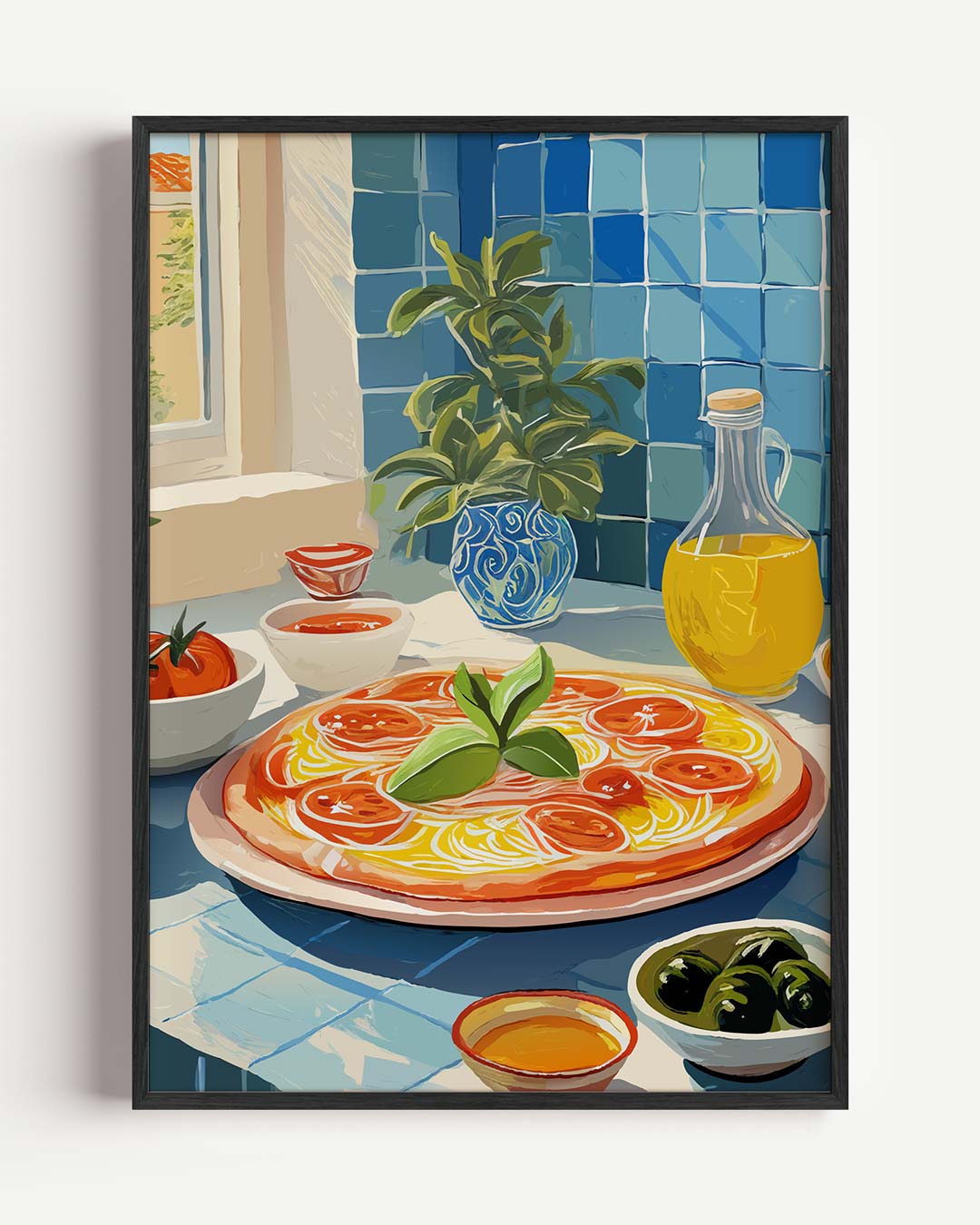 Mediterrane Keuken Poster-WallArtistic