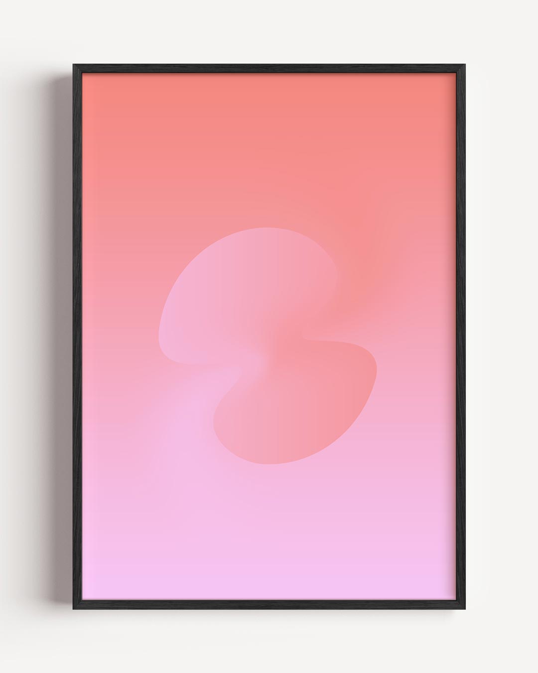 Dromerige Coral Abstracte Poster-WallArtistic