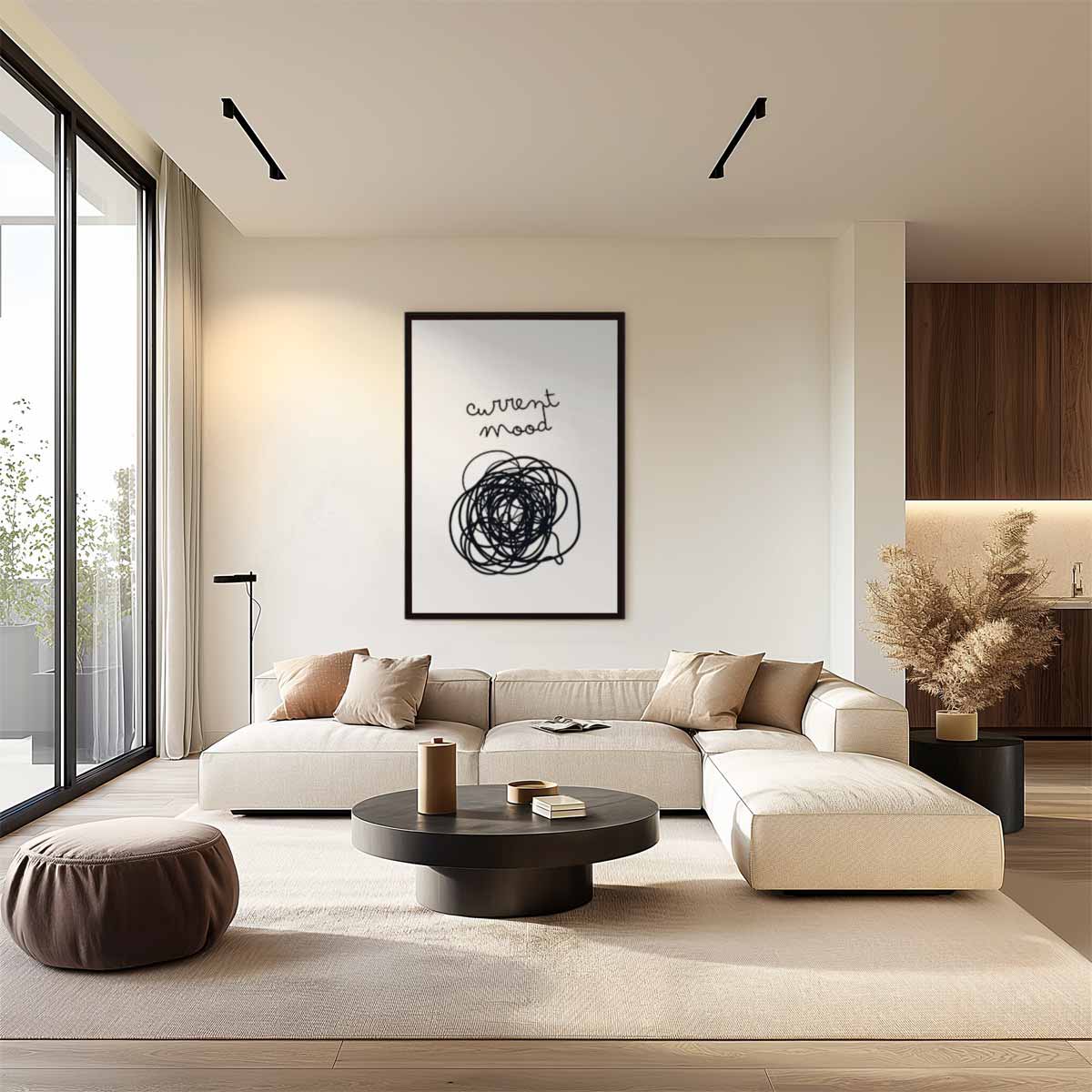 Chaotische Stemming Poster Kunstwerk-canvas-dibond-plexiglas-wanddecoratie-WallArtistic