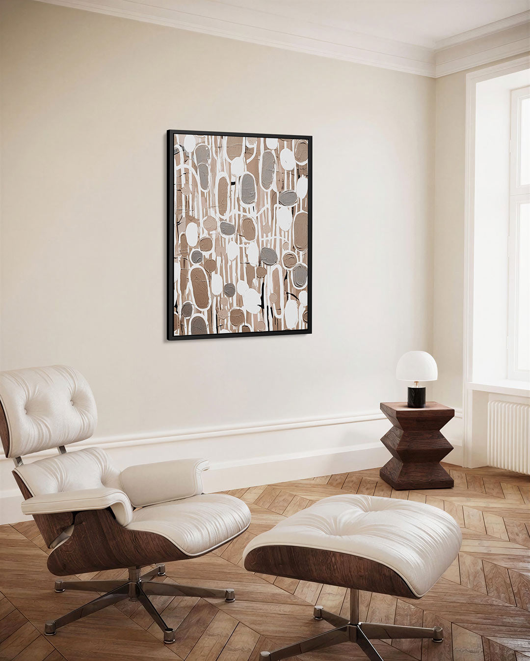 Organische vormen compositie Kunstwerk