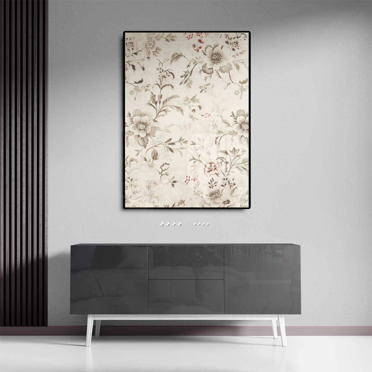 Elegante Bloemenpracht Behang Kunstwerk-canvas-dibond-plexiglas-wanddecoratie-WallArtistic