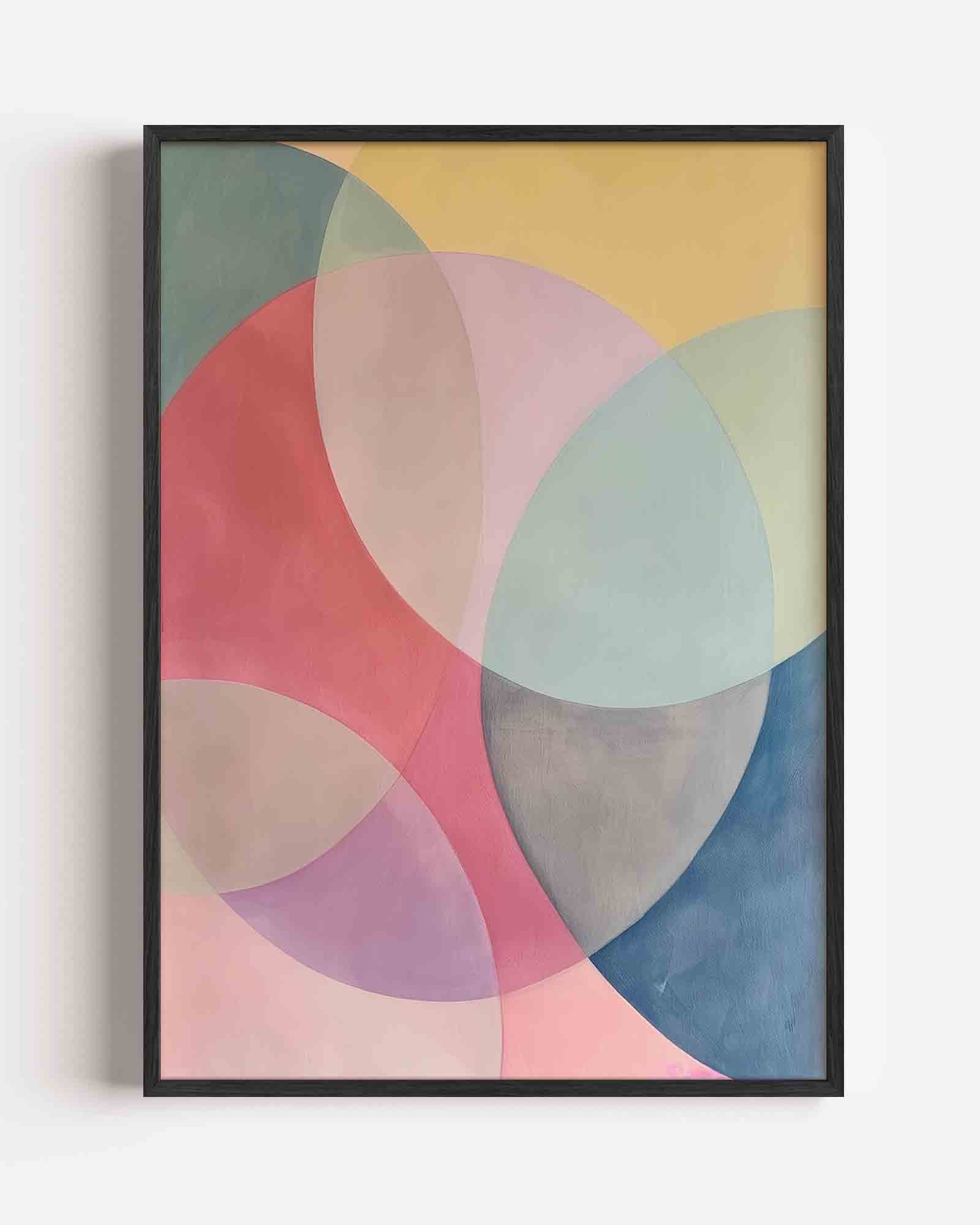 Abstracte cirkels Poster