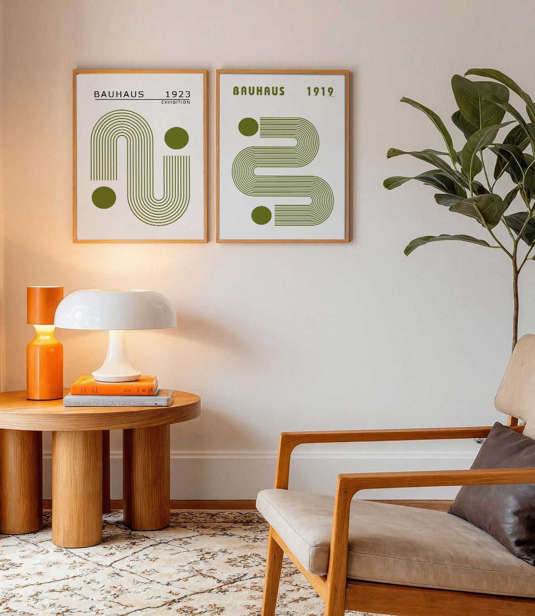 Lijnen en cirkel Posterset