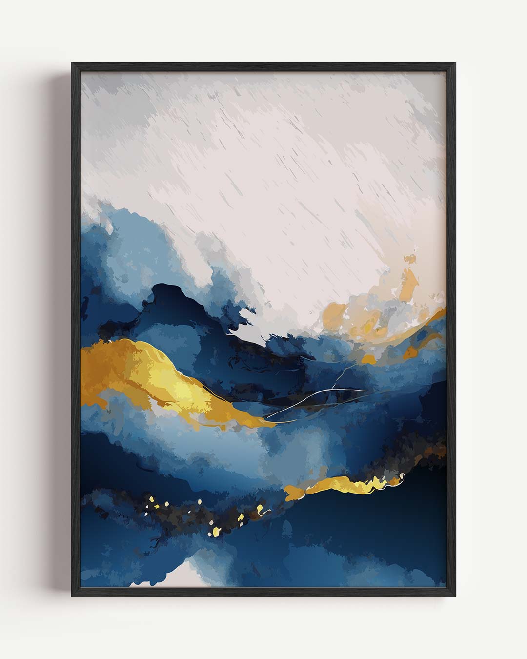 Abstracte Blauwe Droom Poster-WallArtistic