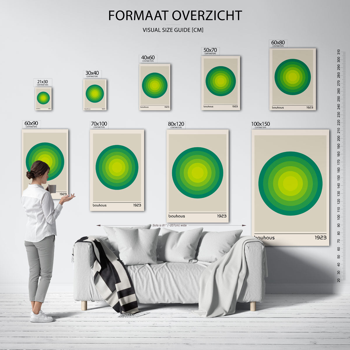 Cirkelvormen en kleur Poster