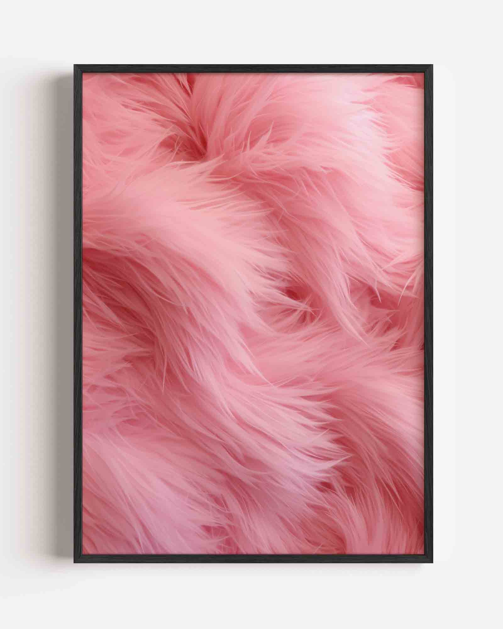 Roze pluizige textuur Poster