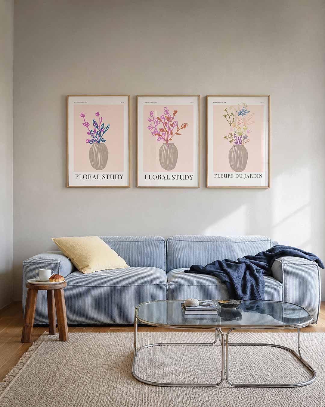 Bloem en vaas Posterset