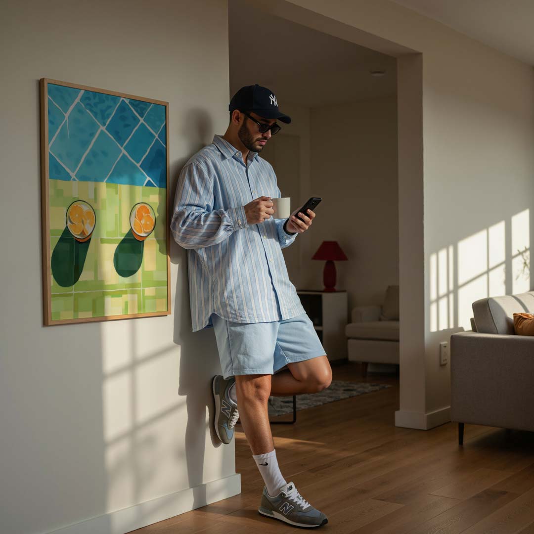 Zomerse Citrus Vibes Poster-WallArtistic