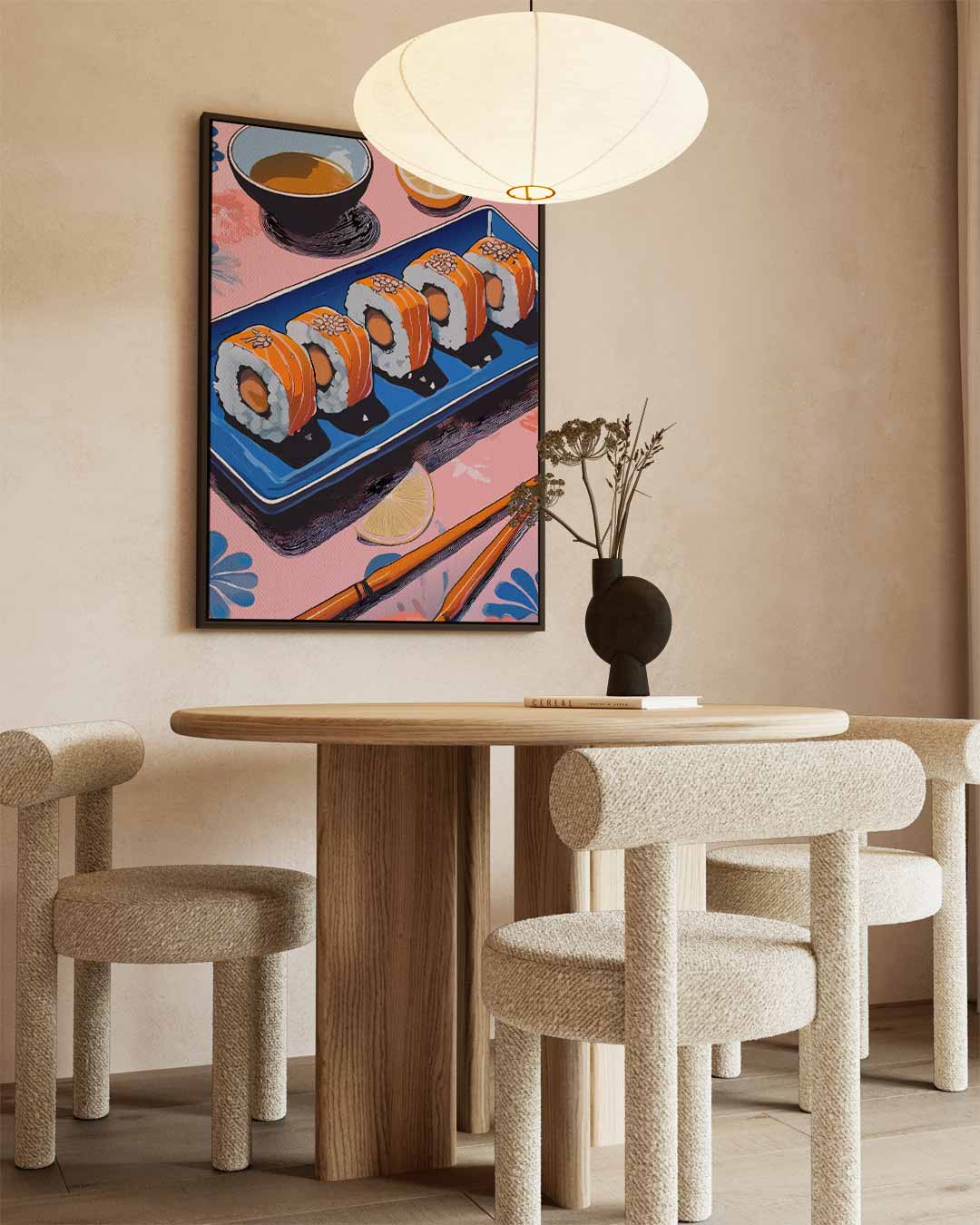 Sushi Delight Schilderij Kunstwerk-canvas-dibond-plexiglas-wanddecoratie-WallArtistic
