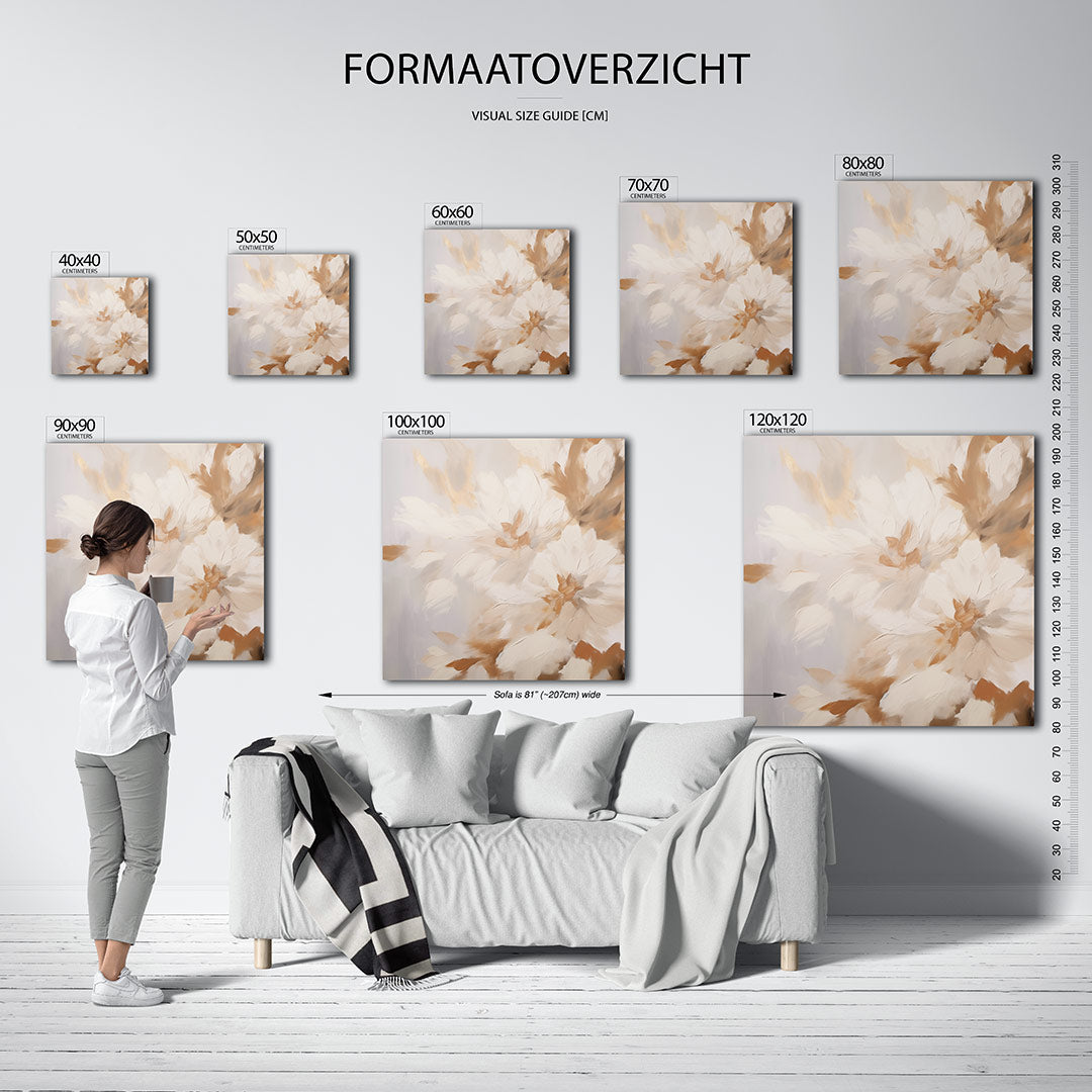 Dromerige bloemen Kunstwerk