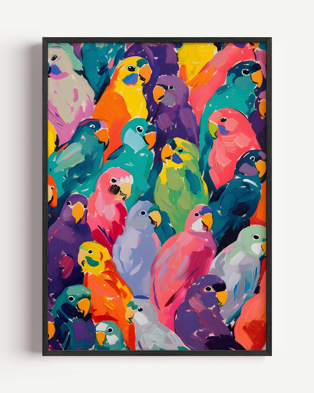 Kleurrijke Papegaaienpracht Poster-WallArtistic