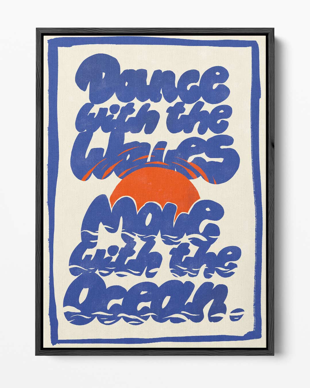 Dans met de Golven Kunstwerk-canvas-dibond-plexiglas-wanddecoratie-WallArtistic