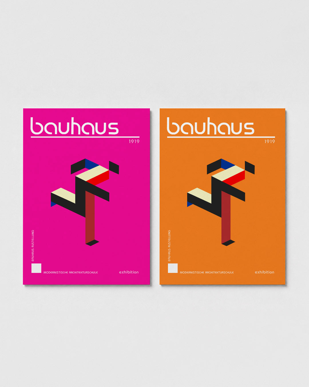 Kleurrijke vormstructuur Posterset