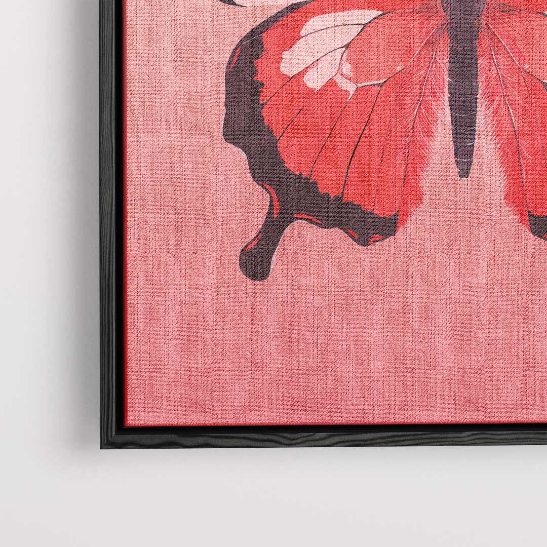 Rood Vleugelflits Kunstwerk-canvas-dibond-plexiglas-wanddecoratie-WallArtistic