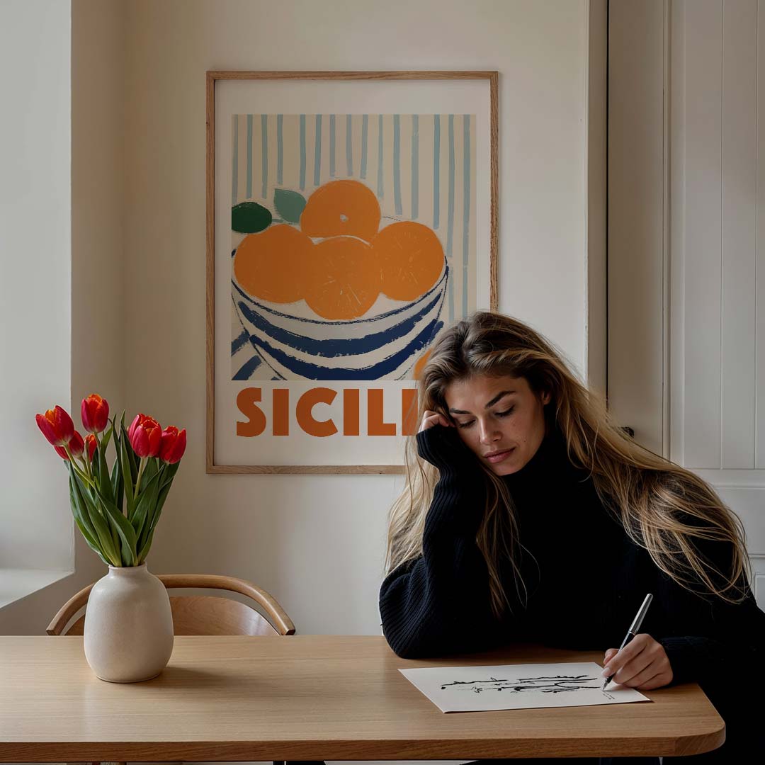 Siciliaanse Sinaasappel Bliss Poster-WallArtistic