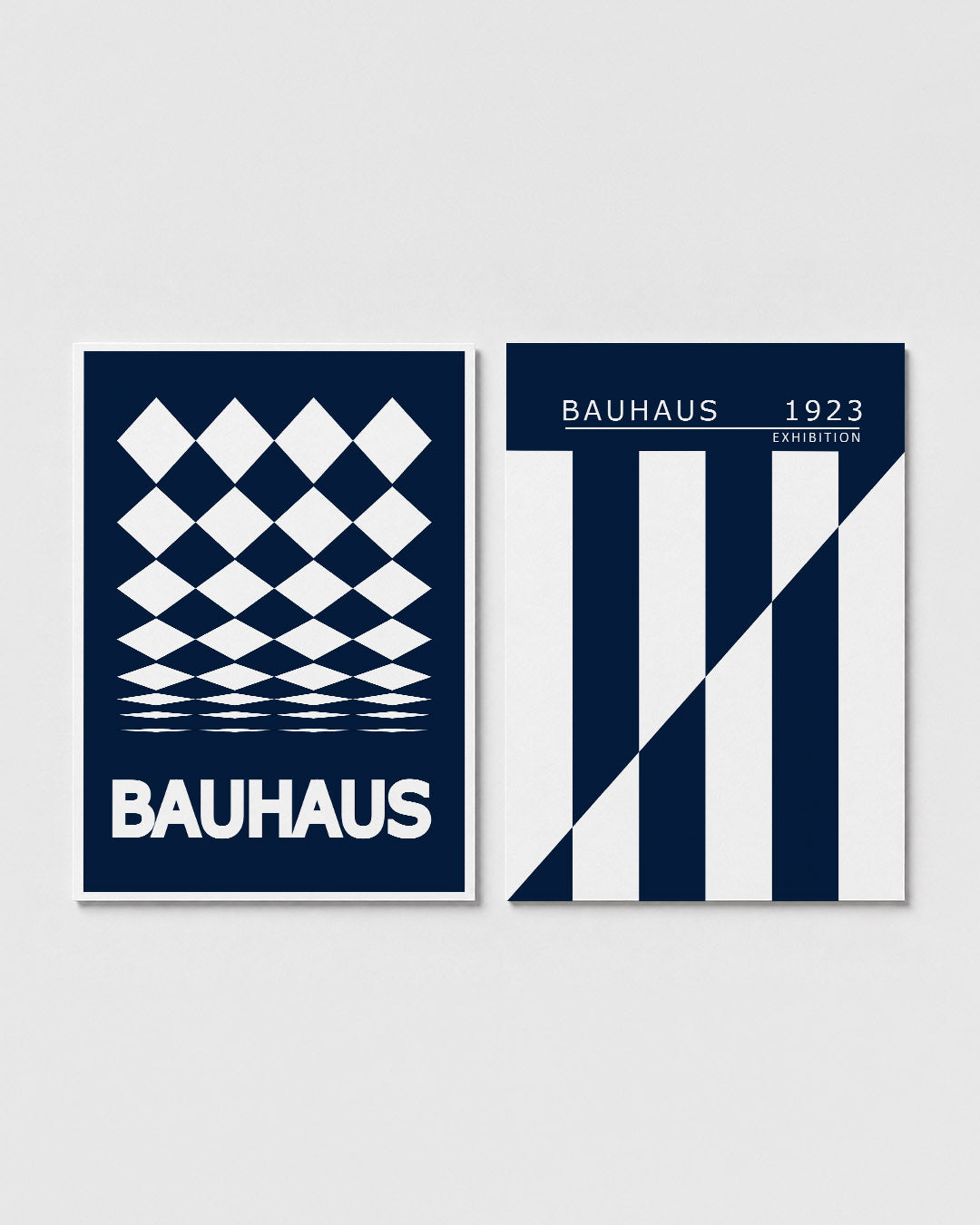 Ruitpatroon diepte Posterset