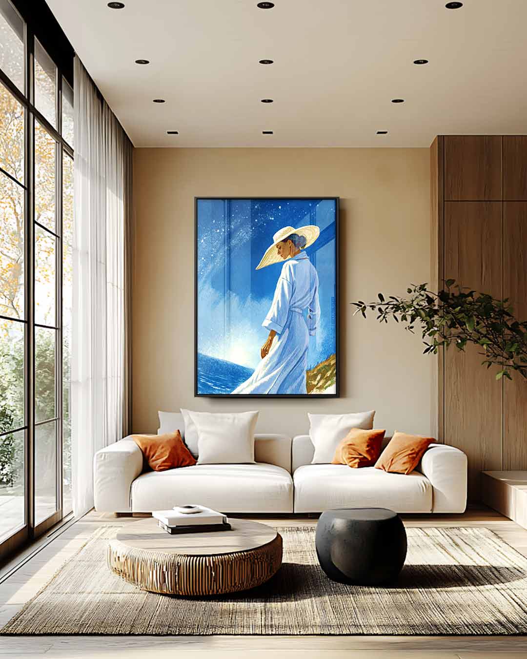 Zomerse Dromen aan Zee Kunstwerk-canvas-dibond-plexiglas-wanddecoratie-WallArtistic