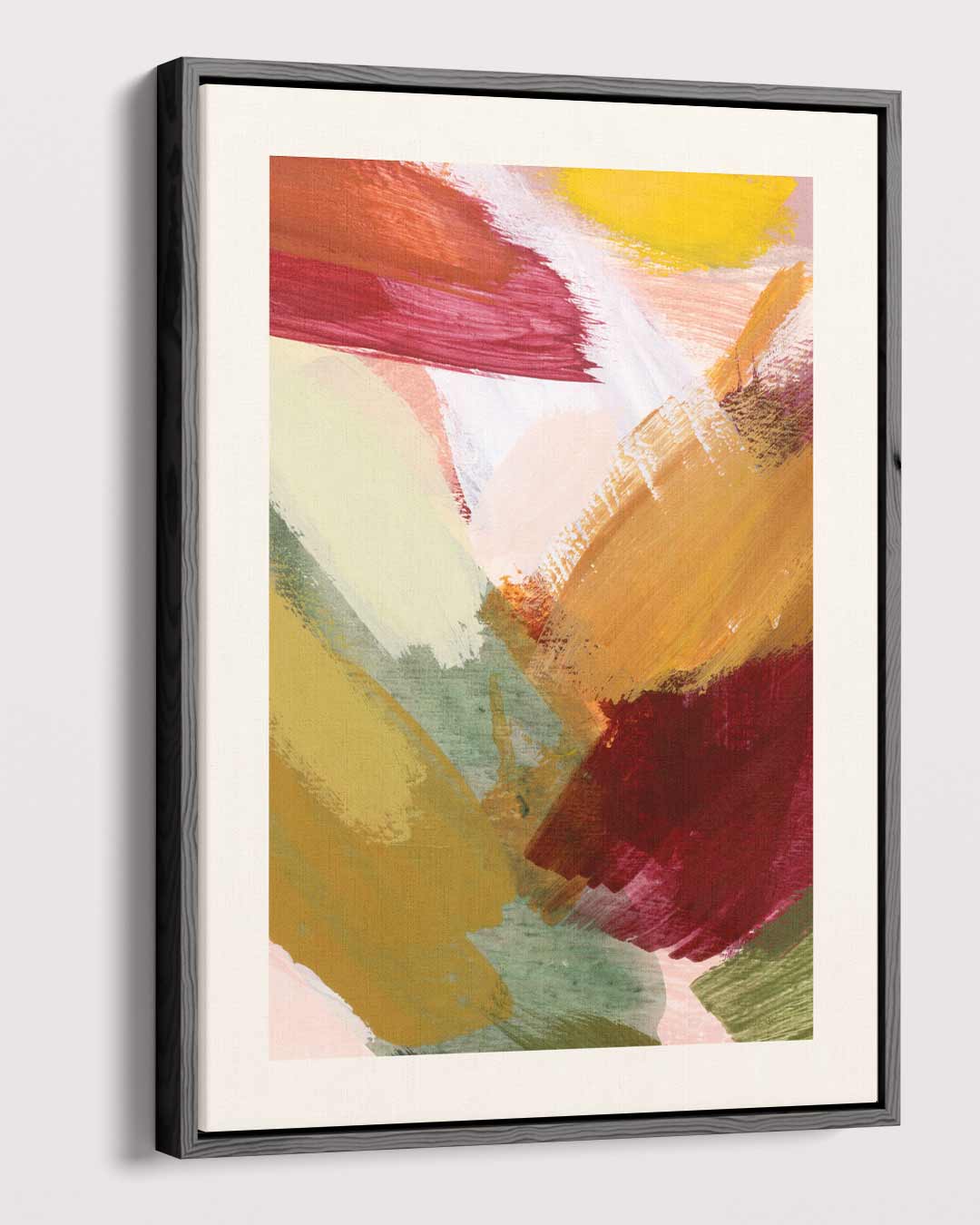 Kleurrijke Streken Symphony Kunstwerk-canvas-dibond-plexiglas-wanddecoratie-WallArtistic